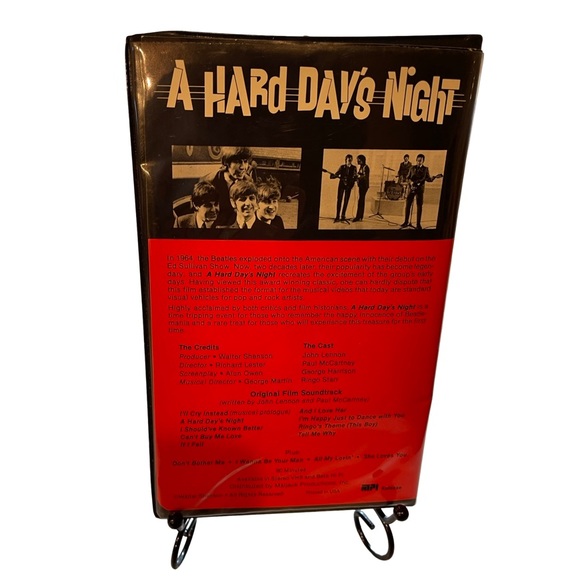 The Beatles “A Hard Days Night” Beta-Max : Clamshell Case: B&W Paul McCartney - Picture 2 of 4
